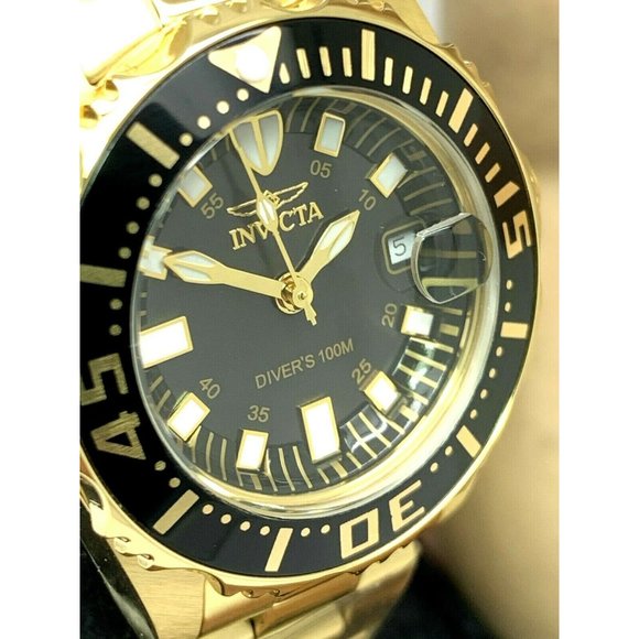 Invicta Women\'s Gold and Black Dive Watch